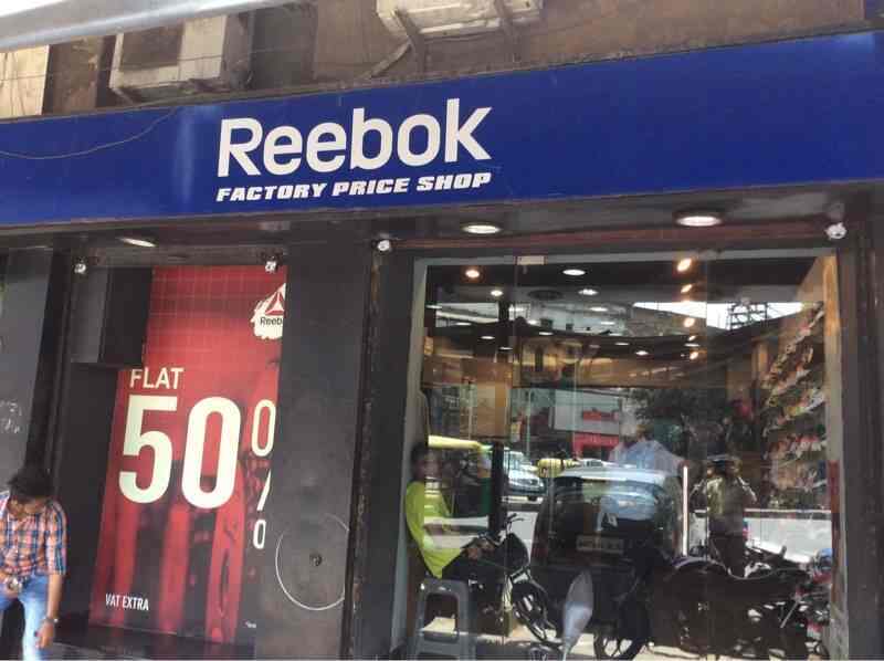 reebok showroom in kamla nagar
